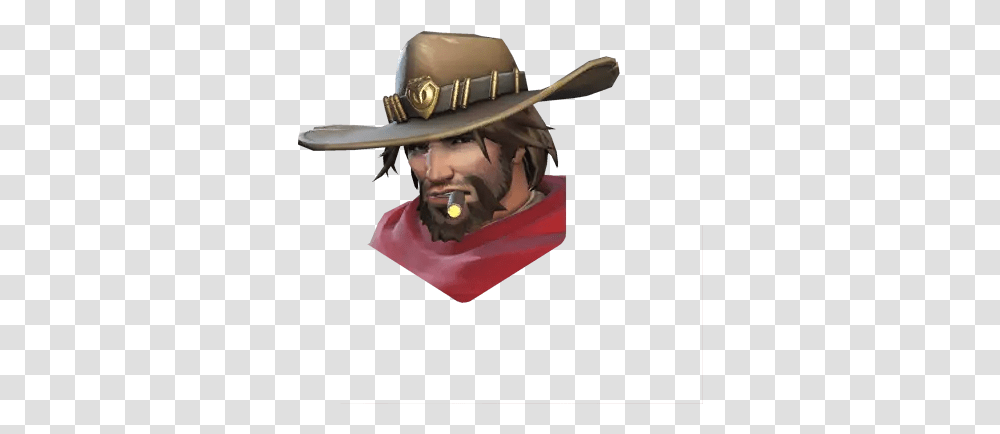 Overwatch Mccree Icon, Clothing, Apparel, Hat, Sun Hat Transparent Png