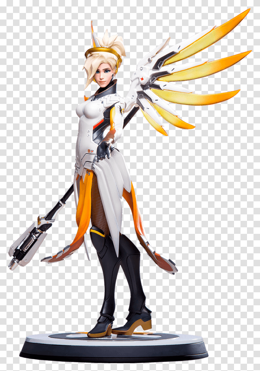 Overwatch Mercy Figure, Toy, Comics, Book, Manga Transparent Png