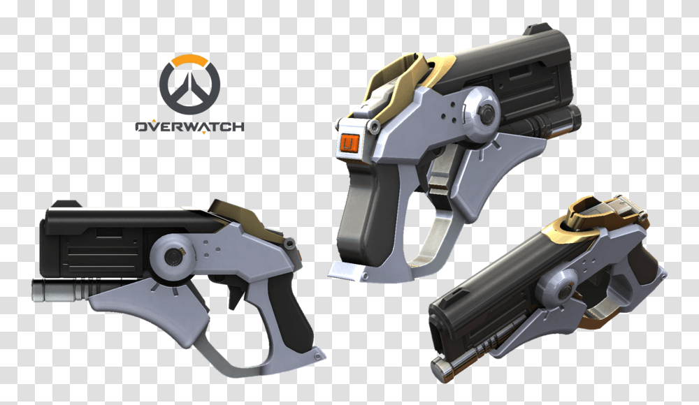 Overwatch Mercy Gun Snap Assembly With Moving Parts Mercy Overwatch Gun, Weapon, Weaponry, Handgun, Shotgun Transparent Png