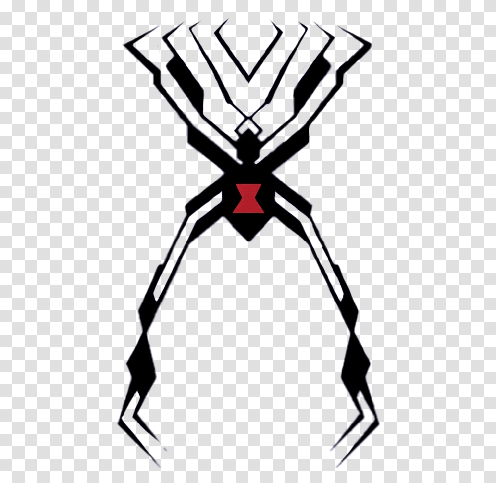 Overwatch Overwatchwidowmaker Widowmaker Tattoo Spider Widowmaker Logo, Silhouette, Animal, Black Widow, Insect Transparent Png