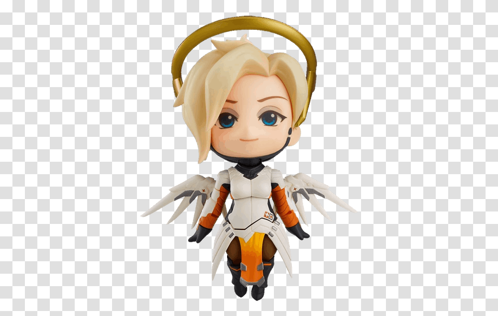 Overwatch Pop Figures Mercy, Doll, Toy, Person, Human Transparent Png