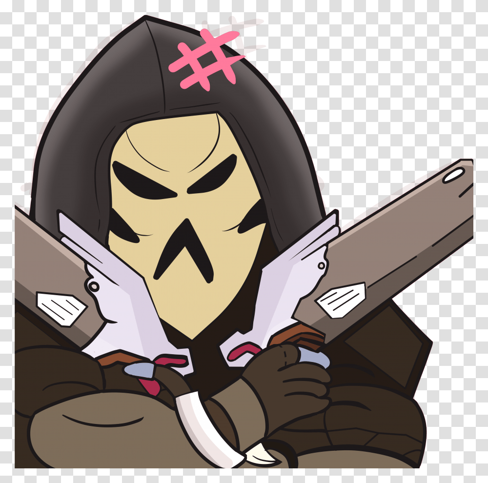 Overwatch Reaper Drawing Owl Reaper Twitch Emote, Helmet, Apparel, Pillow Transparent Png