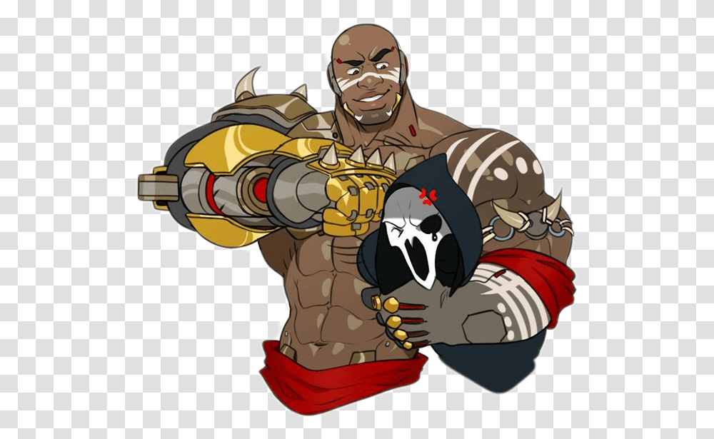 Overwatch Reaper Overwatch Reaper And Doomfist, Animal, Person, Bird, Mammal Transparent Png