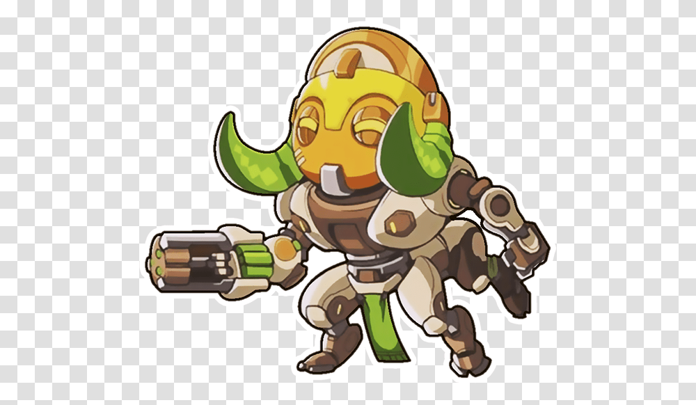 Overwatch S Newest Character Orisa Now In Spray Form Overwatch Orisa Cute Spray, Plant, Toy, Weapon, Weaponry Transparent Png