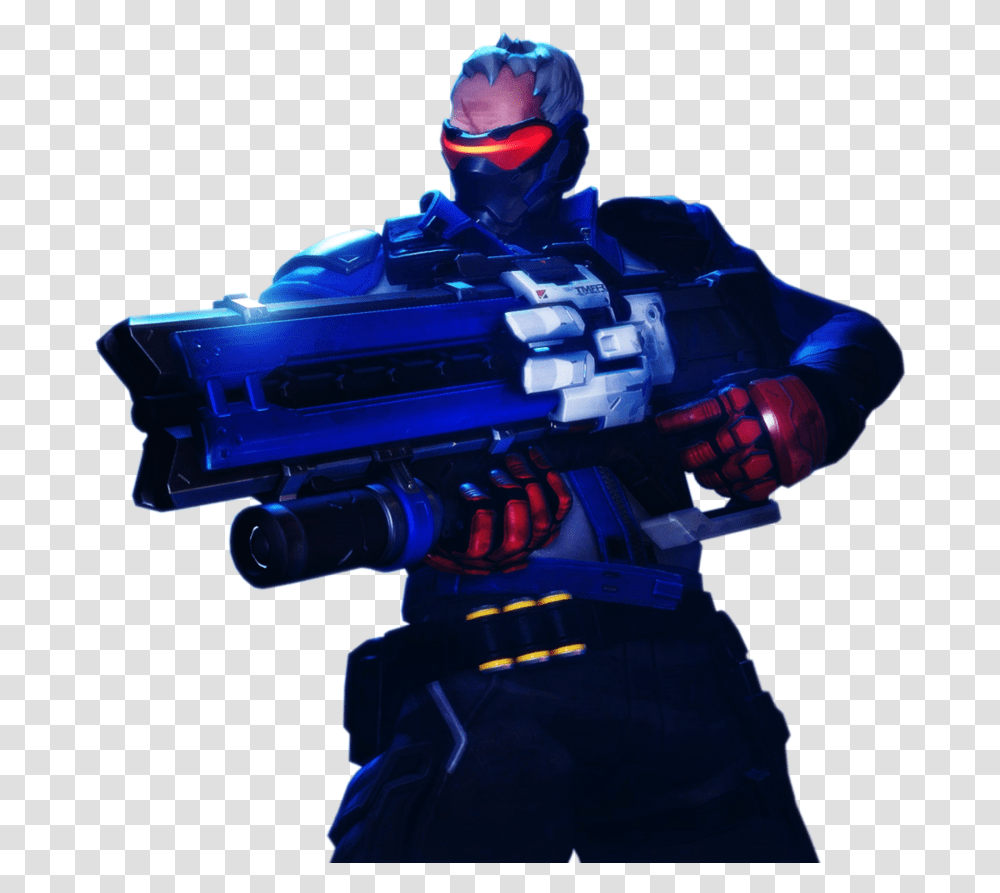 Overwatch Soldier 76 Clip Art Download Overwatch Soldier 76, Person, Human, Halo, Robot Transparent Png