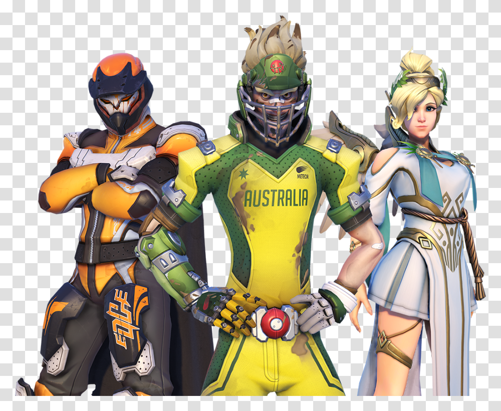 Overwatch Summer Games 2017, Helmet, Person, Costume Transparent Png