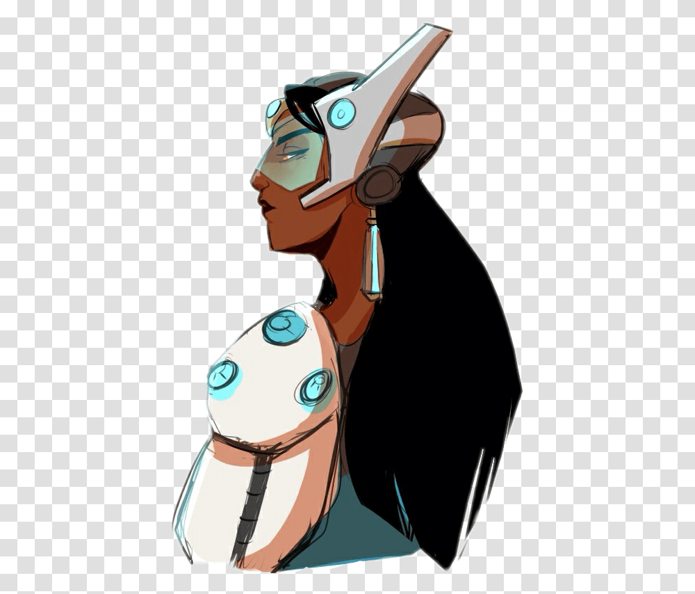 Overwatch Symmetra Illustration, Pillow, Cushion, Whip Transparent Png