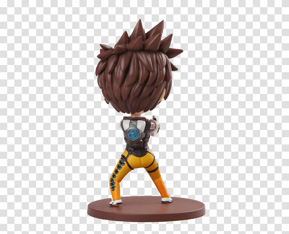 Overwatch Tracer Chibi Figure Loot Mate, Toy, Costume, Hair, Mascot Transparent Png