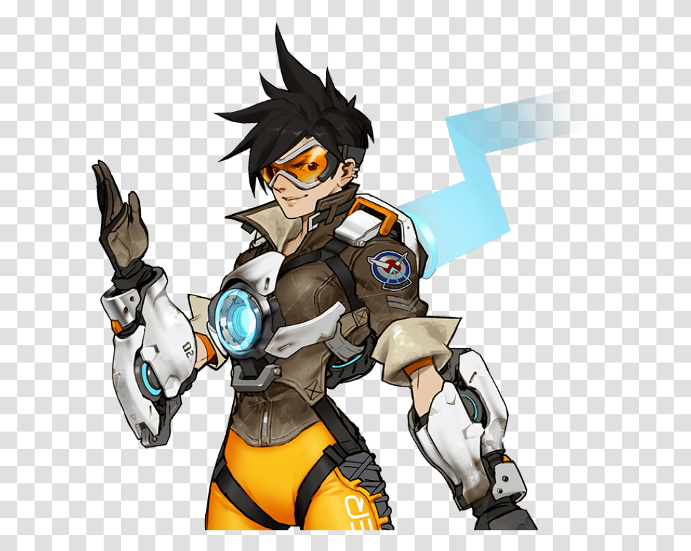Overwatch Tracer Concept Art, Person, Human, Horse, Mammal Transparent Png