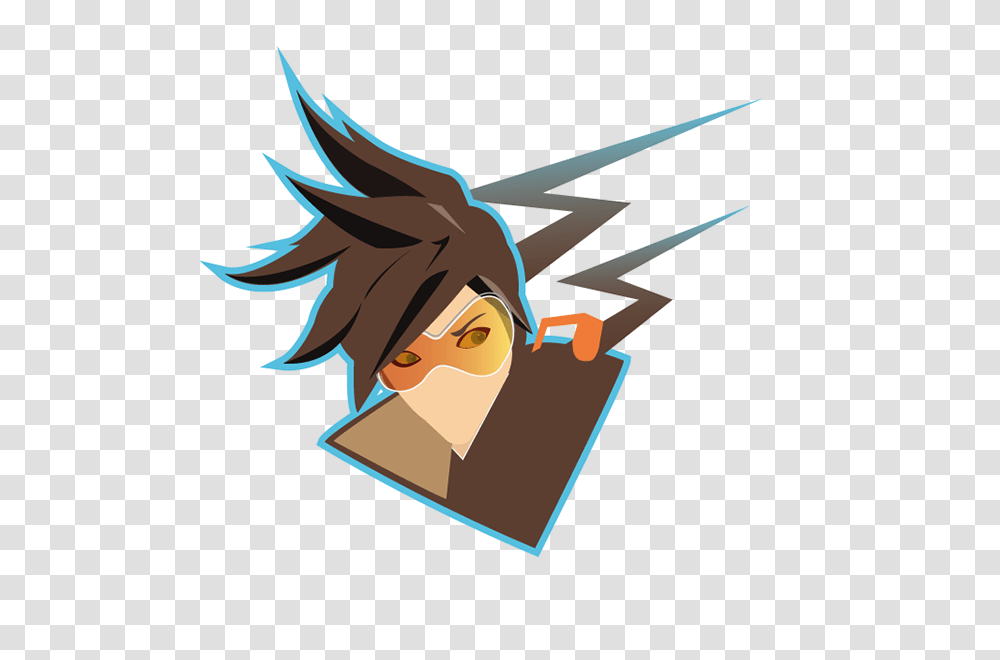 Overwatch Tracer Fanart On Student Show, Bag, Angry Birds Transparent Png