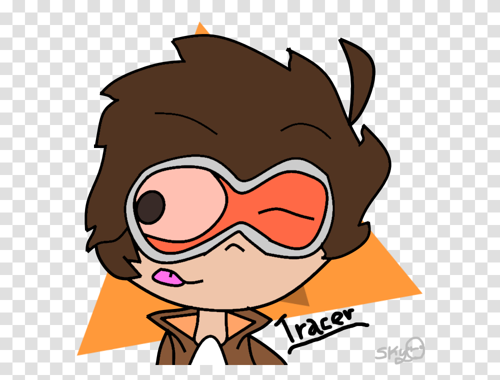 Overwatch Tracer, Goggles, Accessories, Glasses, Head Transparent Png