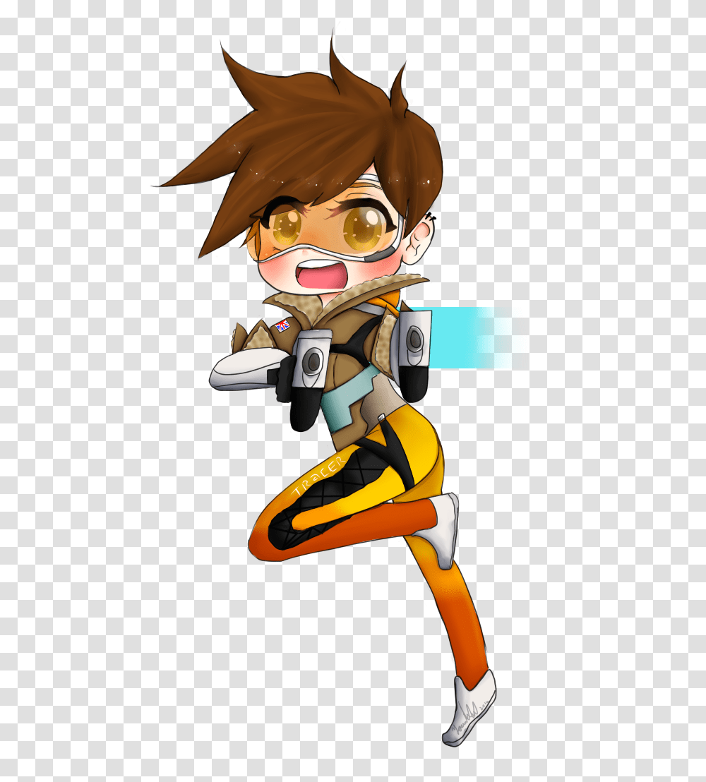 Overwatch Tracer Image, Person, Comics, Book, Animal Transparent Png