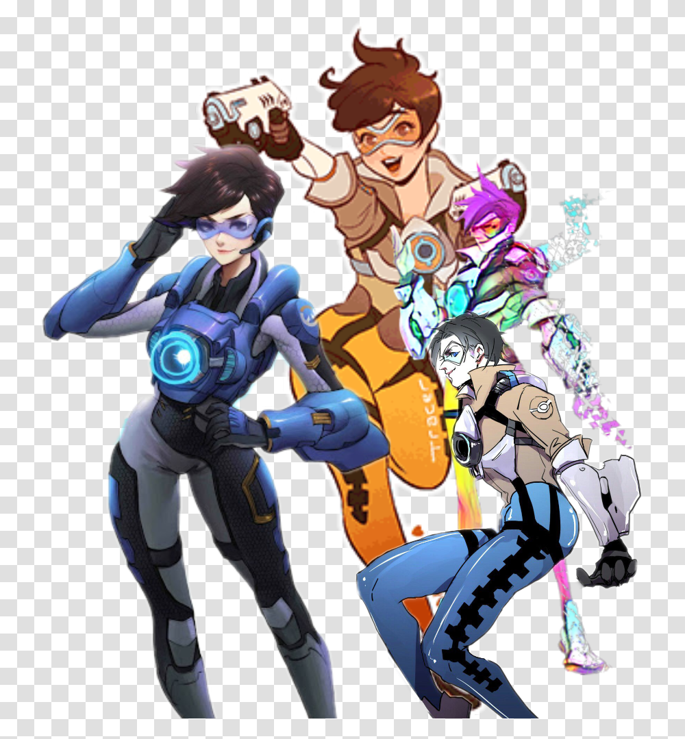 Overwatch Tracer Overwatch Tracer Cadet Oxton, Person, Human, Comics, Book Transparent Png