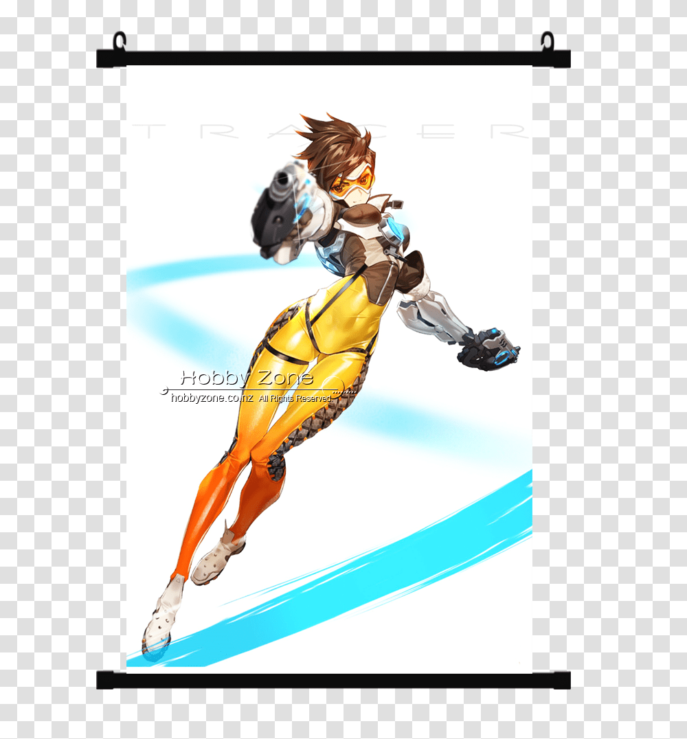 Overwatch Tracer Wall Scroll Hobby Zone, Person, People, Photography Transparent Png