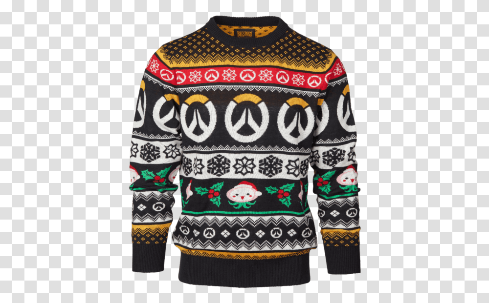 Overwatch Ugly Christmas Sweater, Apparel, Jacket, Coat Transparent Png