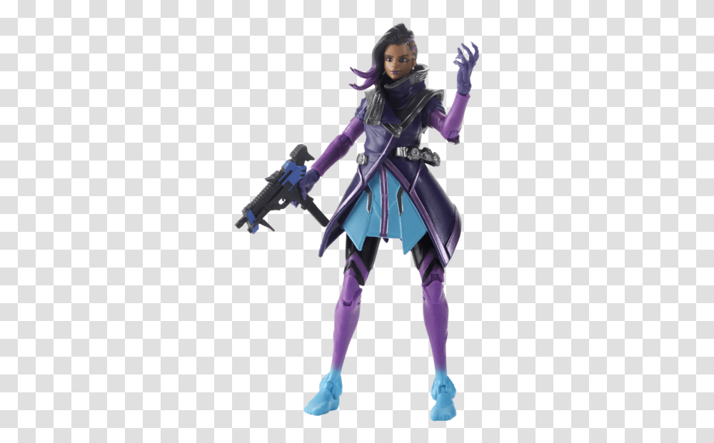 Overwatch Ultimates Series Sombra Collectible Action Figure Overwatch Action Figures, Person, Human, Clothing, Apparel Transparent Png
