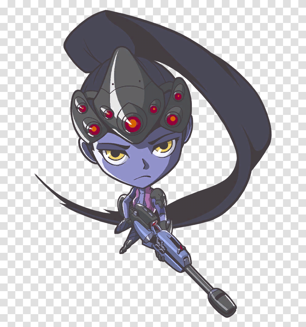 Overwatch Widowmaker Cute Spray, Face Transparent Png