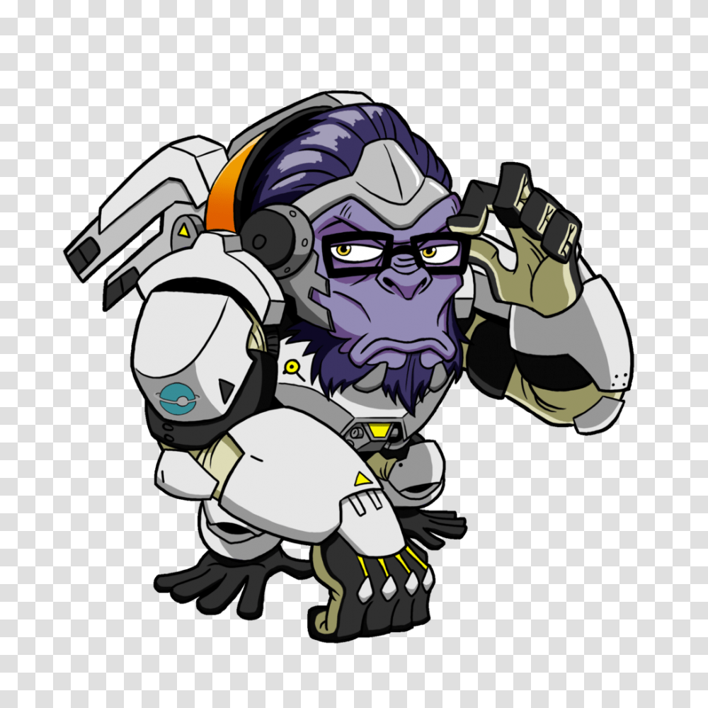 Overwatch Winston Chibi, Person, Human, Helmet Transparent Png