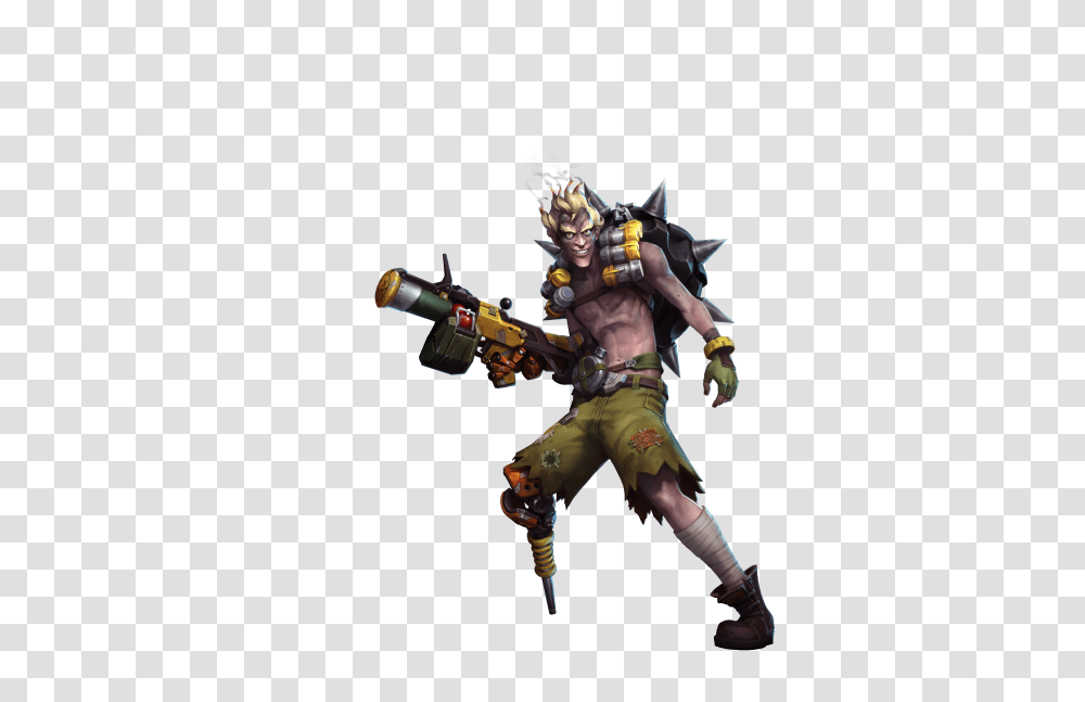 Overwatchs Junkrat Joins Heroes Of The Storm Today Has, Person, Human, Gun, Weapon Transparent Png