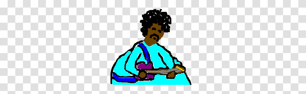 Overweight Jimi Hendrix, Person, Musician, Musical Instrument, Outdoors Transparent Png
