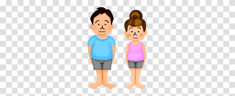 Overweight Man And Woman Free Clipart Illustrations, Person, People, Female Transparent Png