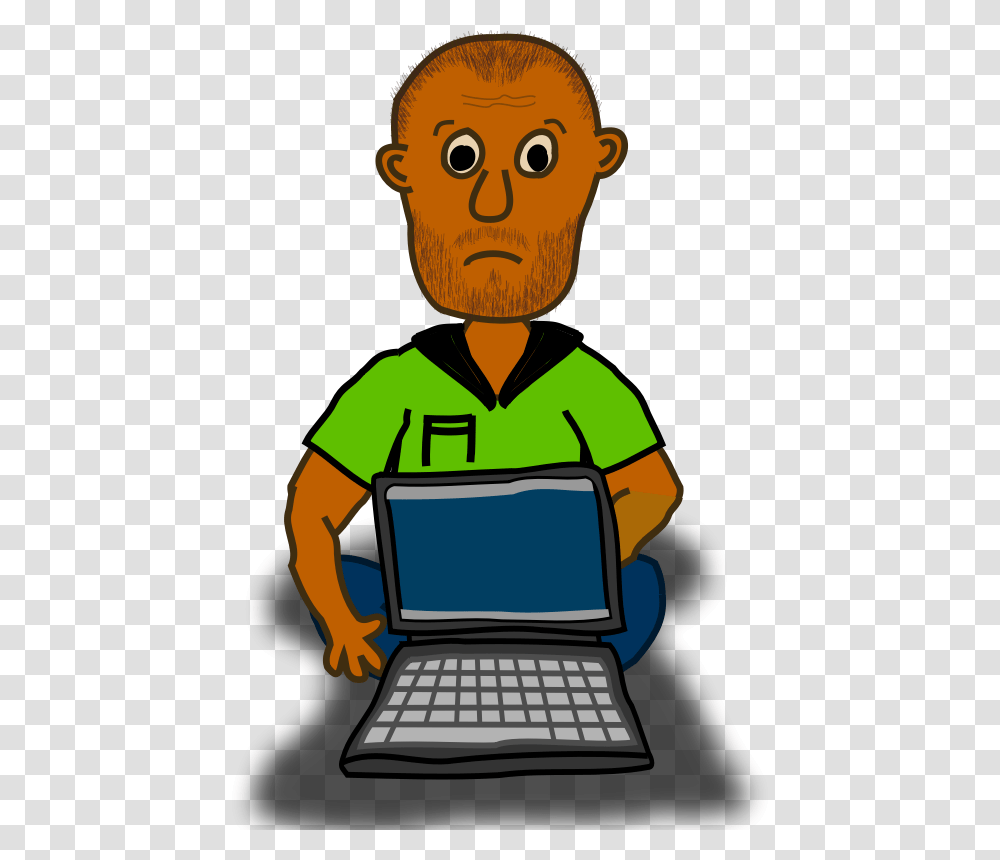 Overwhelmed Man With Laptop Laptop, Pc, Computer, Electronics, Computer Keyboard Transparent Png