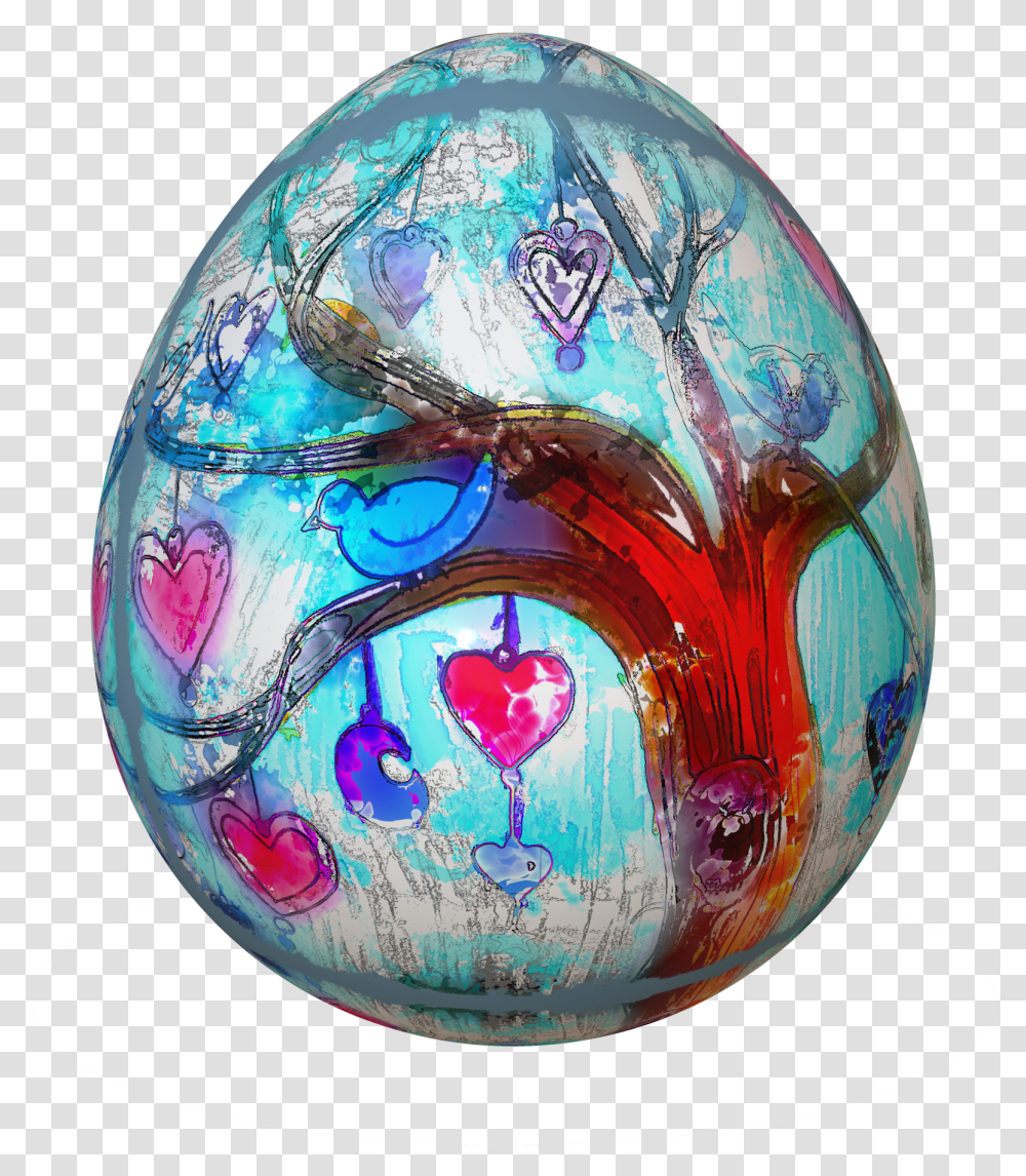 Ovo Foto Stock Gratuita Easter Egg Heart, Sphere, Painting, Outer Space, Astronomy Transparent Png