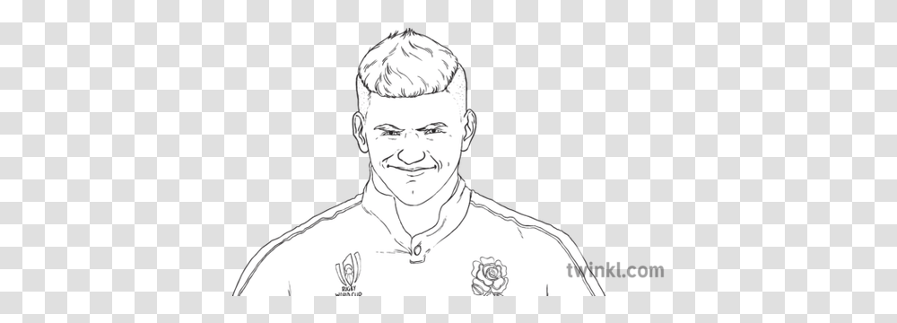 Owen Farrell Smirk Meme Rugby World Cup For Men, Person, Human, Art, Drawing Transparent Png