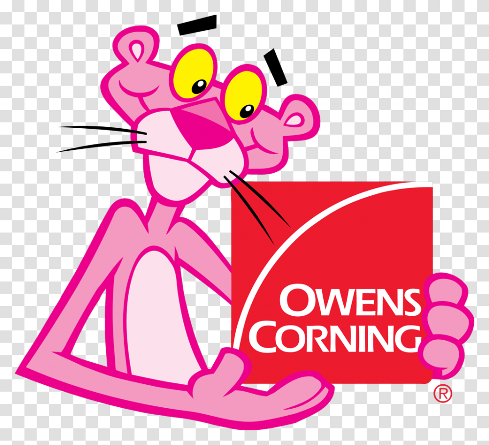 Owens Corning Owens Corning Pink Panther, Advertisement, Poster, Flyer, Paper Transparent Png