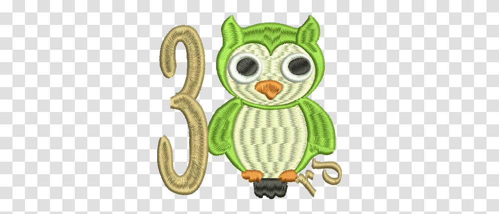 Owl 3rd Third Embroidery Design 4x4 Ej Holliday Southern Legend, Toy, Plush, Alphabet Transparent Png