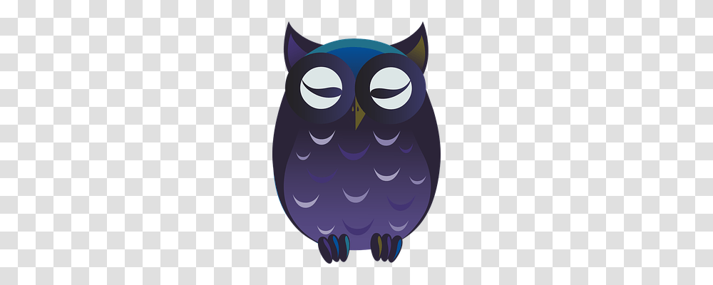 Owl Nature, Animal, Bird, Purple Transparent Png