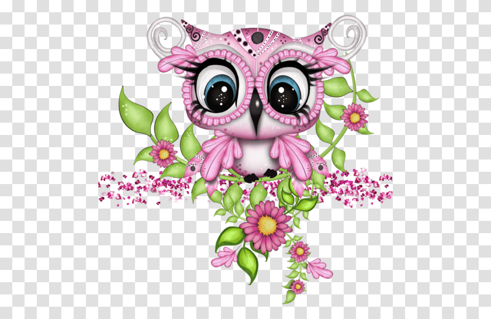 Owl Bird An Download Free Clipart Owl Clipart, Pattern, Floral Design, Embroidery Transparent Png