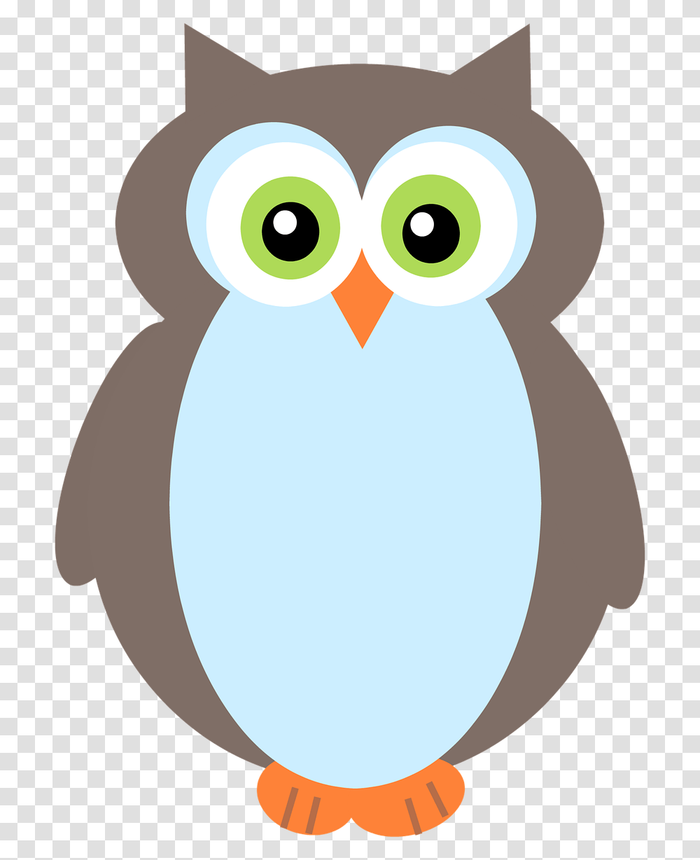 Owl Blue And Gray Grey Clip Burung Clipart, Bird, Animal, Beak, Kiwi Bird Transparent Png