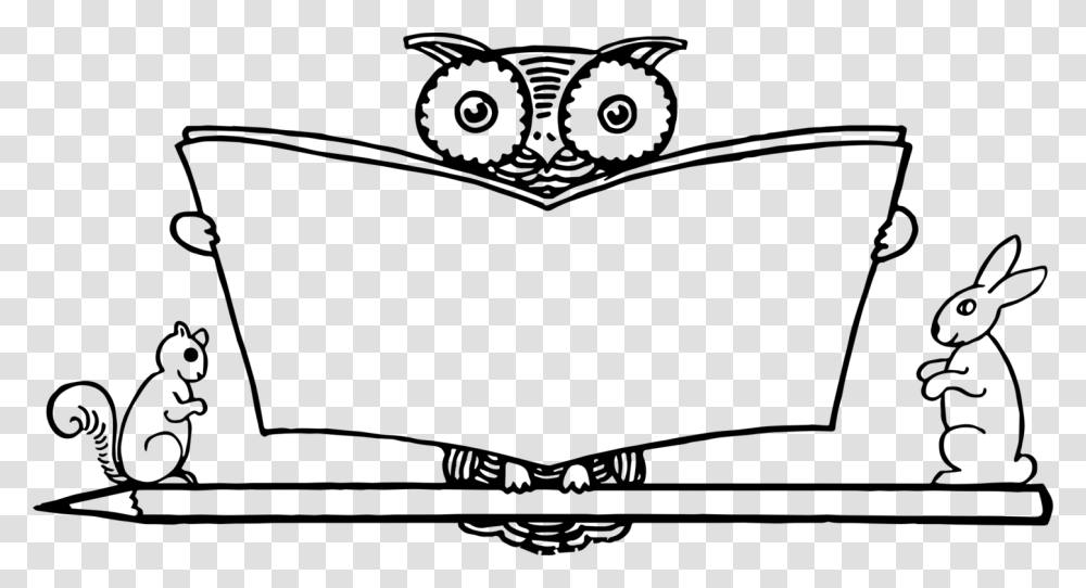 Owl Book What To Draw And How To Draw It Drawing Reading Free, Gray, World Of Warcraft Transparent Png