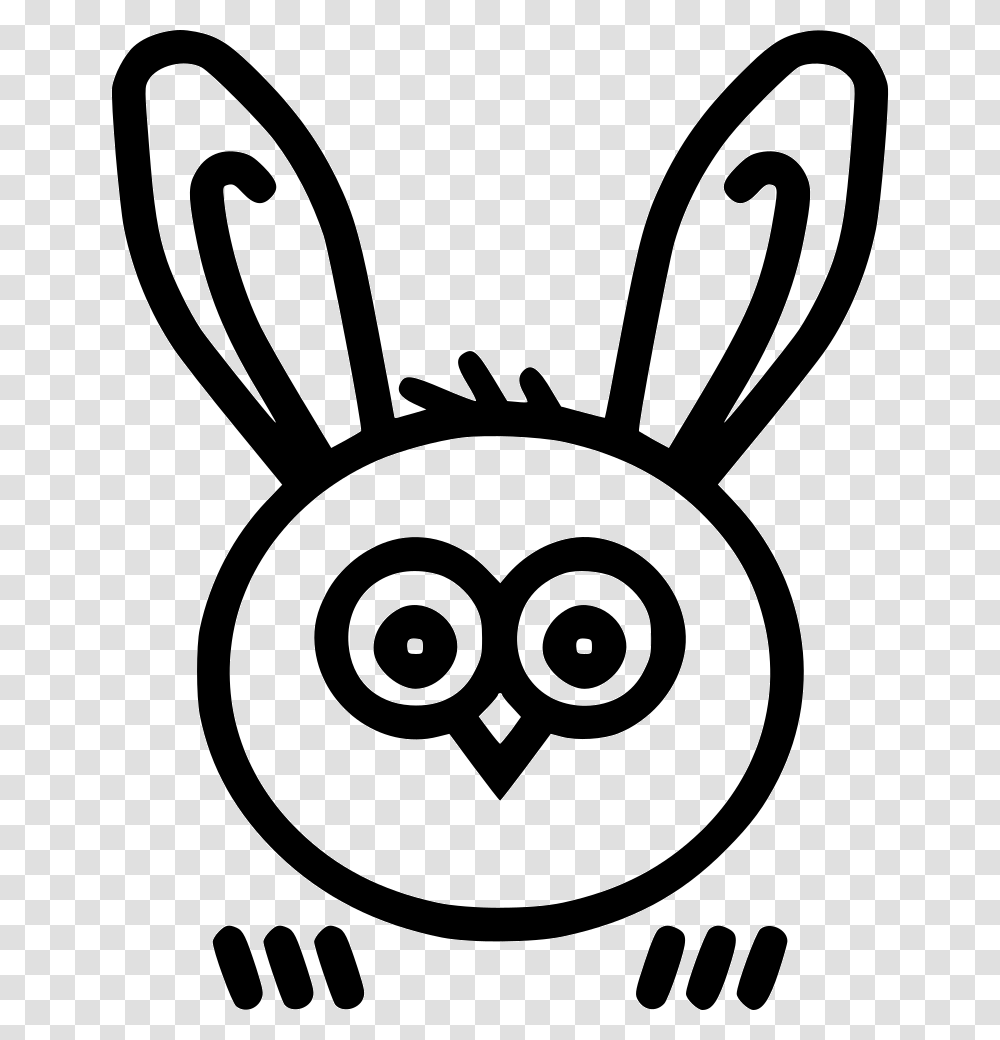 Owl Bunny Rabbit Ears Portable Network Graphics, Stencil, Lawn Mower, Tool Transparent Png