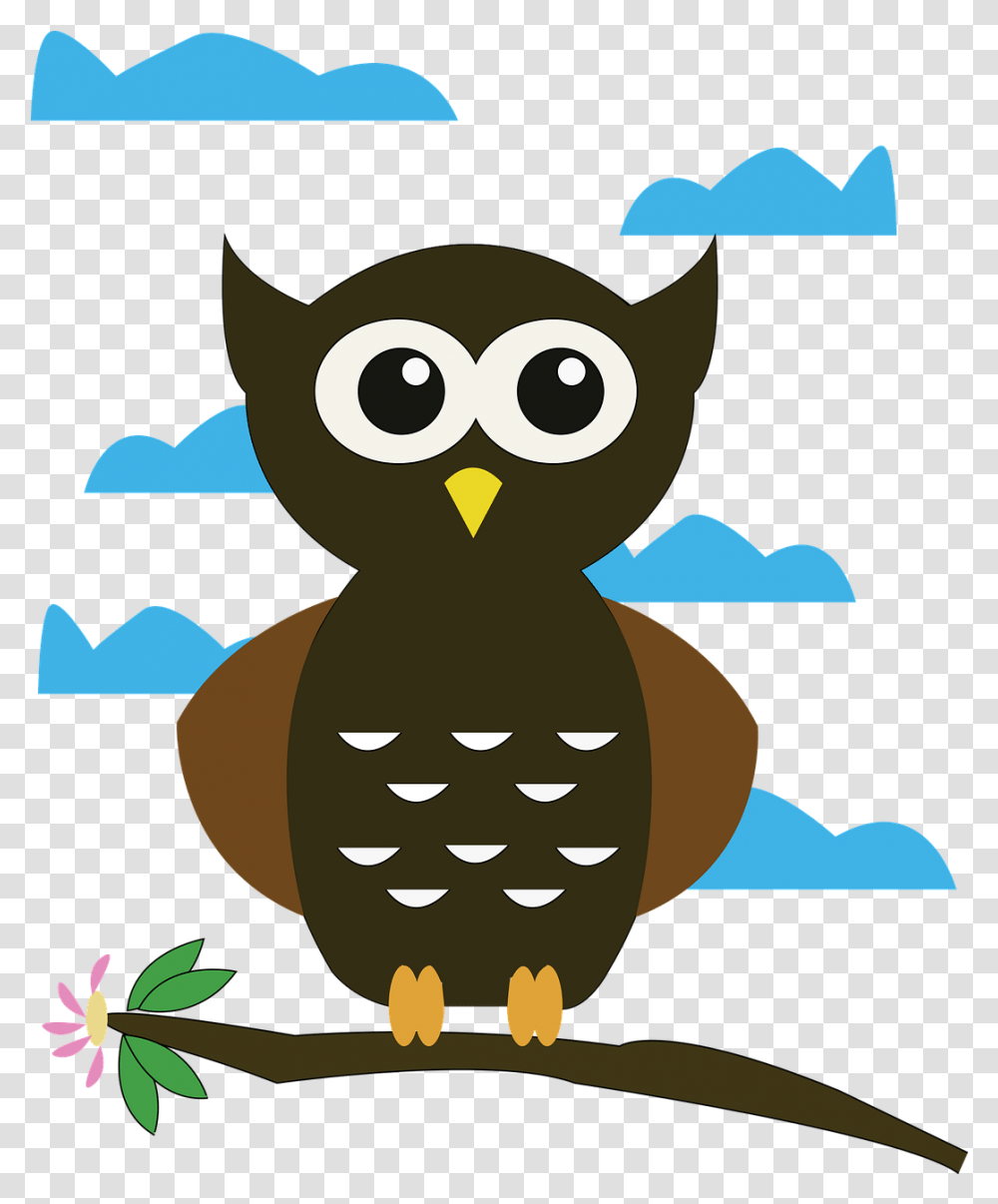 Owl Cartoon Bird Kartun Burung Hantu, Animal, Beak Transparent Png