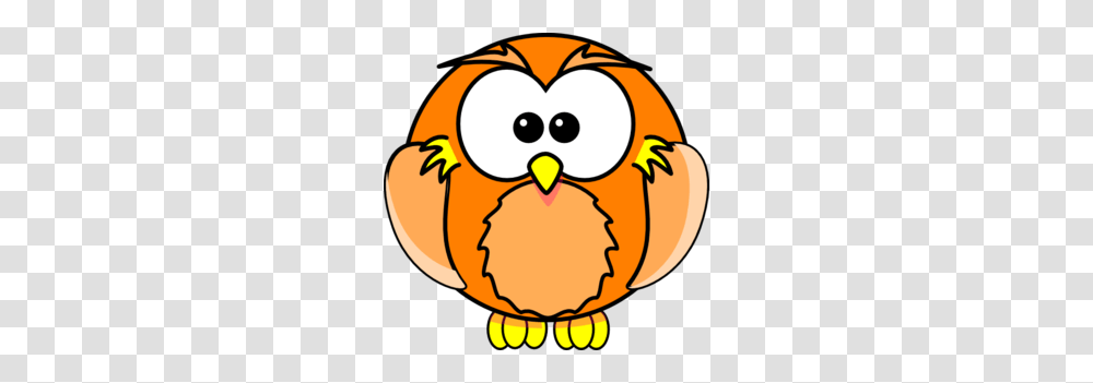 Owl Clip Art Free Cute Orange Owl Clip Art, Bird, Animal, Poultry, Fowl Transparent Png