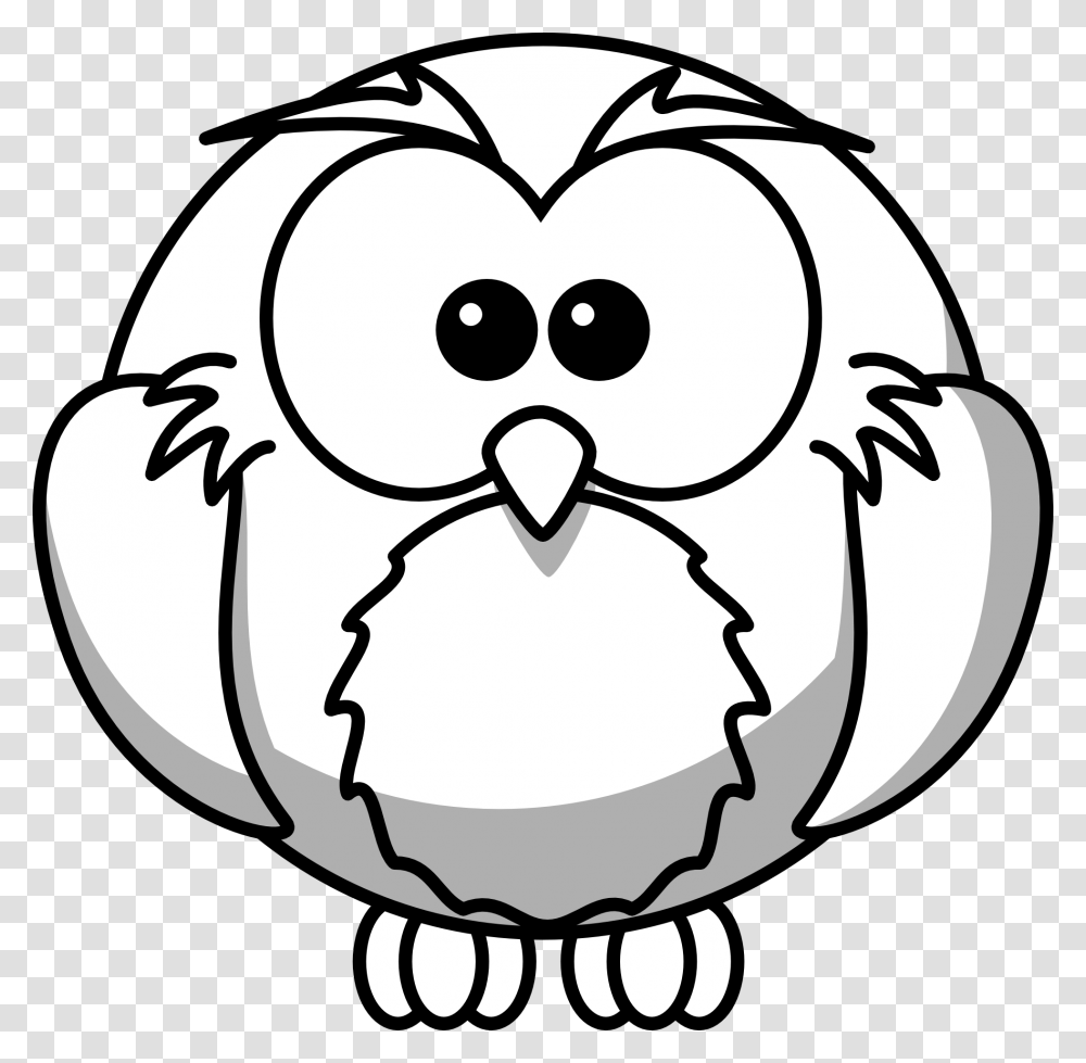 Owl Clipart Black And White Wise Of Clip Art, Stencil, Animal, Bird, Food Transparent Png