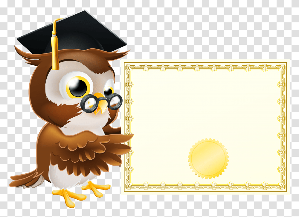 Owl Clipart Clip Art Owl School, Graduation Transparent Png