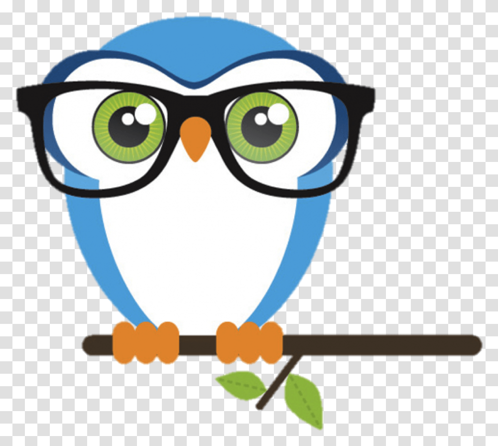 Owl Clipart Nerd Free Collection Cute Glasses Clip Art, Animal, Bird, Jay, Blue Jay Transparent Png