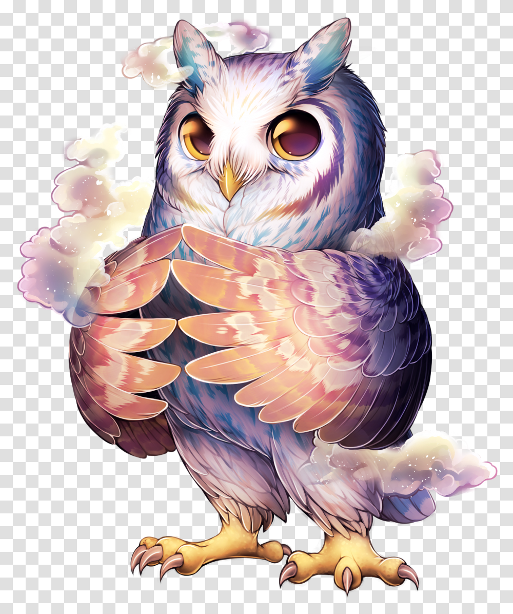 Owl Cloudy Owl Watercolor, Bird, Animal, Chicken, Poultry Transparent Png