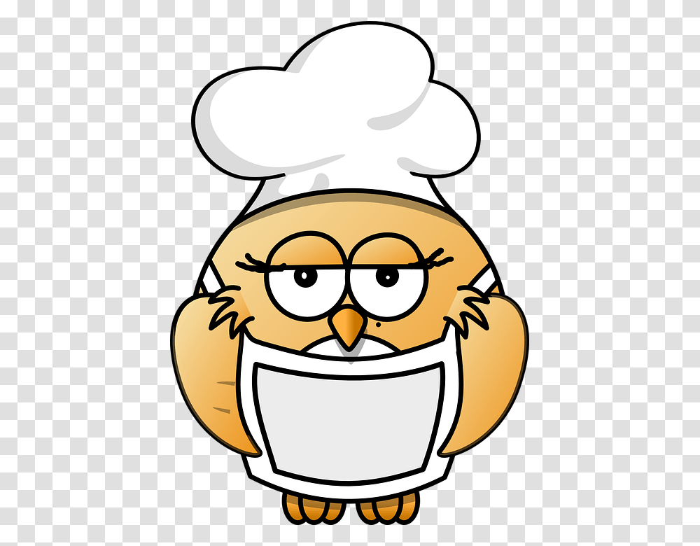 Owl Cooking Cliparts, Chef Transparent Png