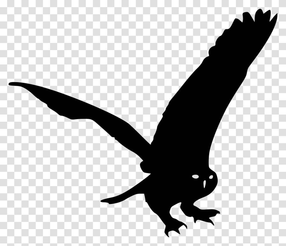 Owl Golden Eagle, Silhouette, Flying, Bird, Animal Transparent Png