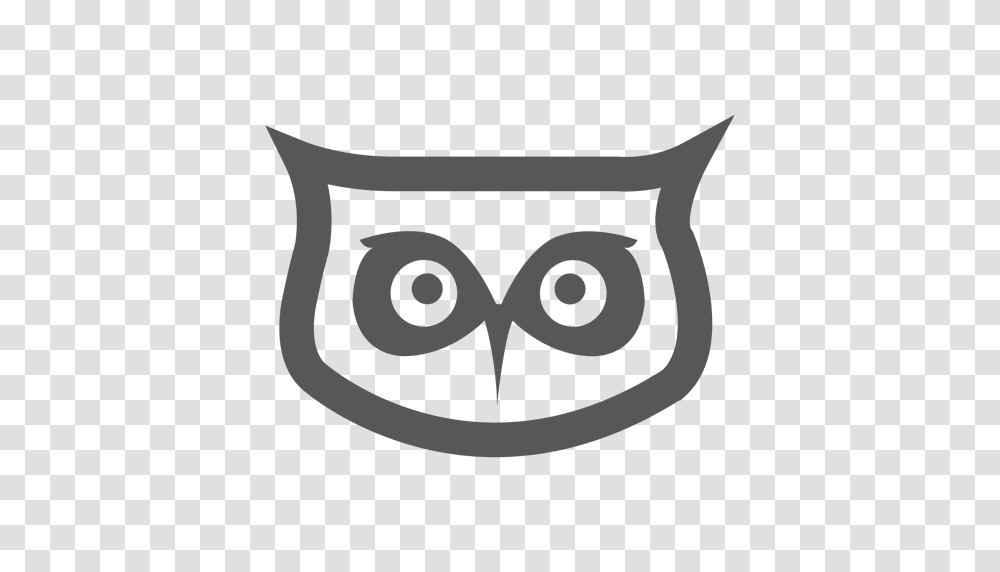 Owl Head Icon, Label, Sticker, Pillow Transparent Png
