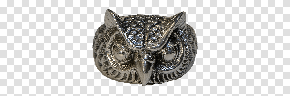 Owl Head Ring925 Solid Sterling Silver Metal Biker Gothic Punk Hedwig Potter Ebay Solid, Buckle, Diamond, Gemstone, Jewelry Transparent Png