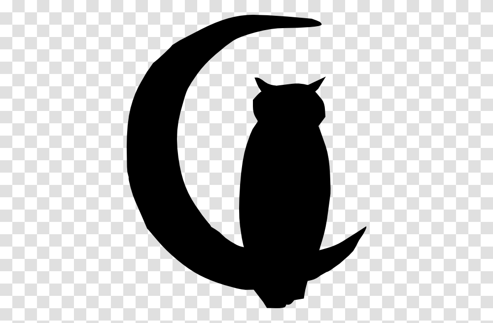 Owl Moon Clip Art, Silhouette, Label, Mammal Transparent Png