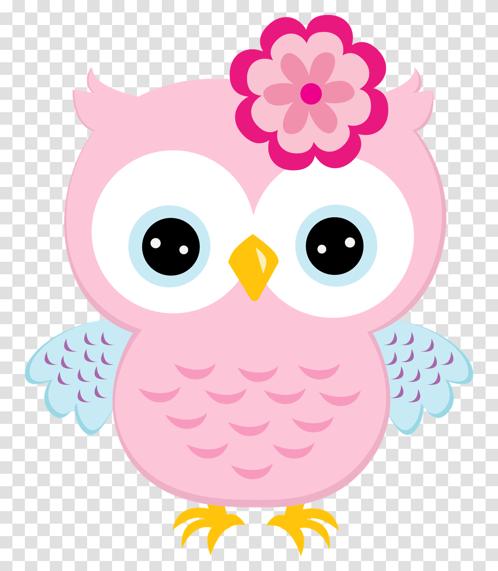 Owl Owl Pink Owl And Owl, Animal, Bird, Poultry, Fowl Transparent Png