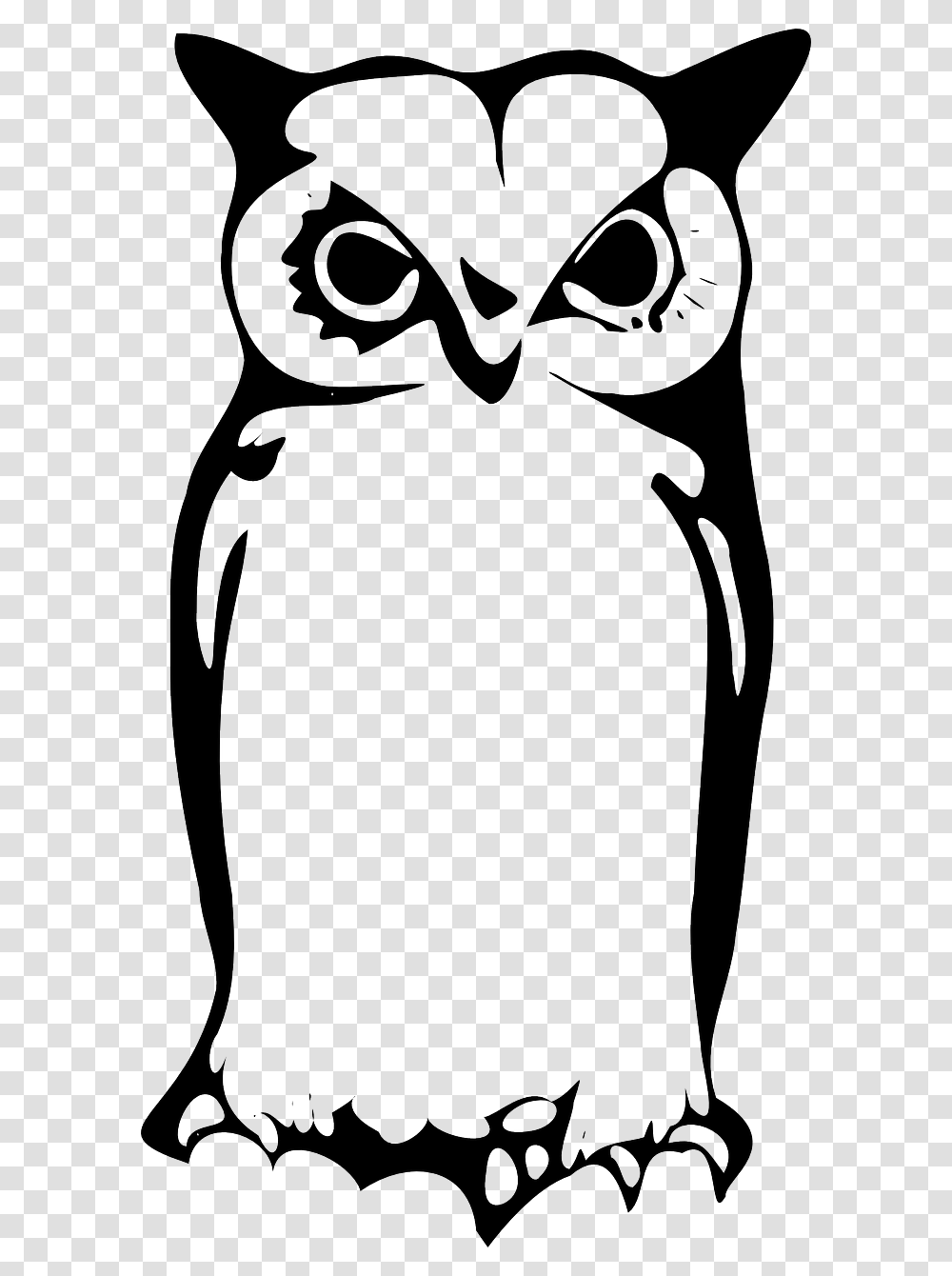 Owl Owlet Eagle Owl Animal Bird, Stencil, Penguin Transparent Png