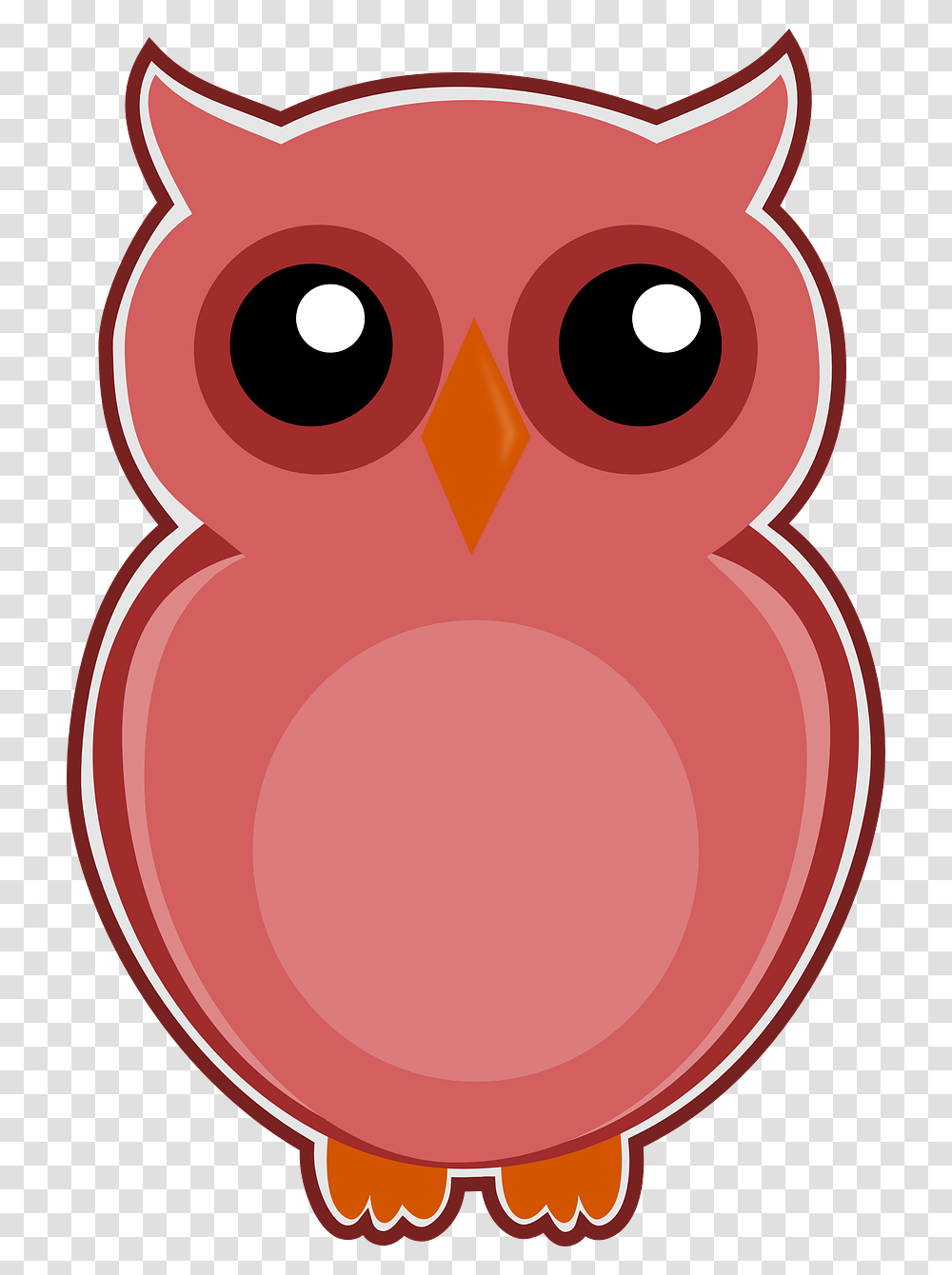 Owl Pink Bird Cute Animal, Alphabet, Heart, Number Transparent Png