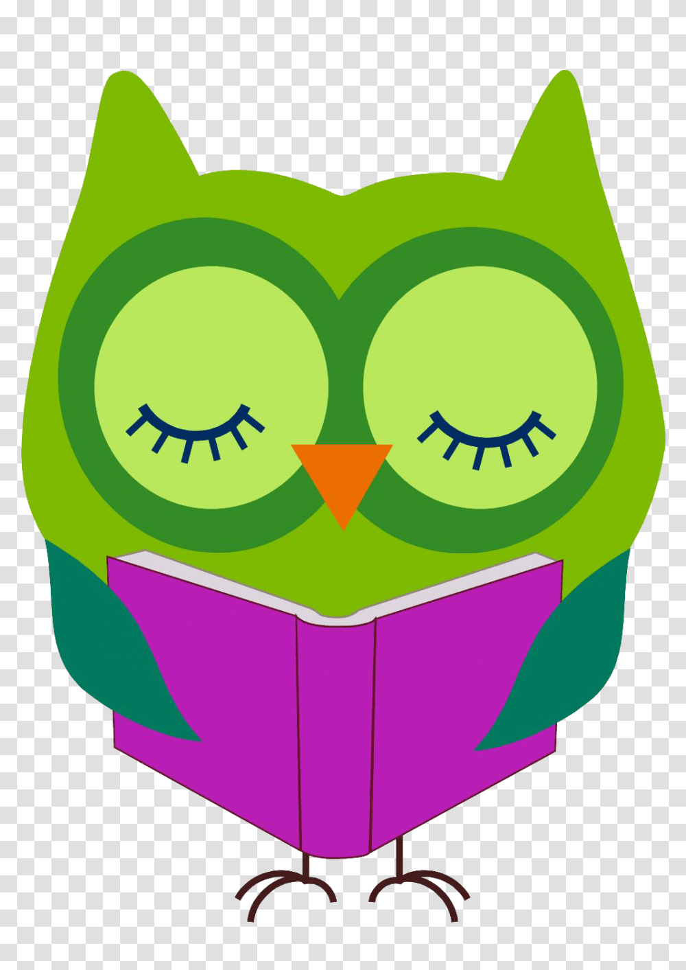 Owl Reading Clipart, Plant, Bag, Recycling Symbol Transparent Png